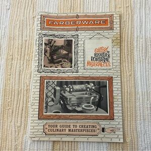 VTG FARBERWARE COOKWARE RECIPE INSTRUCTION BOOKLET 1970's OPEN HEARTH GRILL 450A